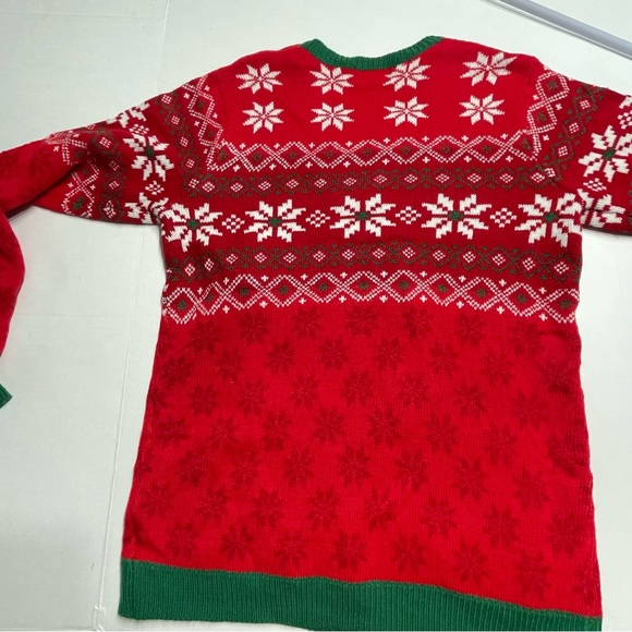 Holiday Time Santa Sweater. Men’s size Medium (38-40). Pre-owned. Cup pocket. - Picture 9 of 12
